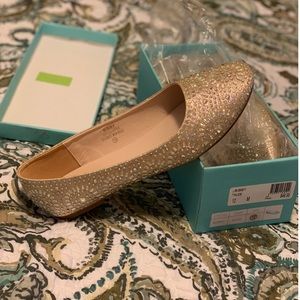 **NEW NEVER WORN** Jeweled ballet flats